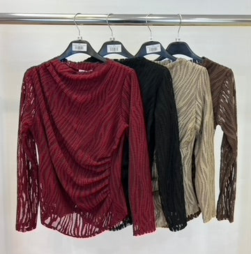 Mesh knit top