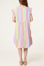 Load image into Gallery viewer, Aztec cheesecloth tiered dress
