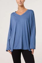 Load image into Gallery viewer, Plain v-neck jersey top
