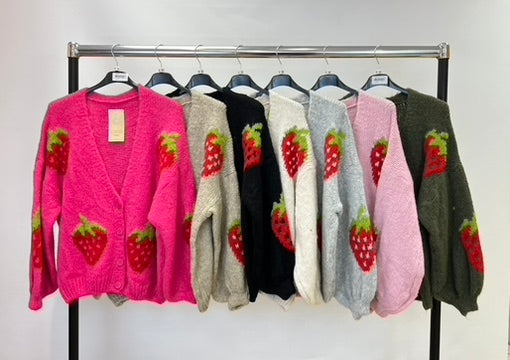 Strawberry cardigan