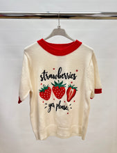 Load image into Gallery viewer, Strawberry embroidered jumper
