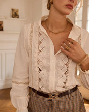 Load image into Gallery viewer, InApril 1986 cotton broderie anglaise shirt
