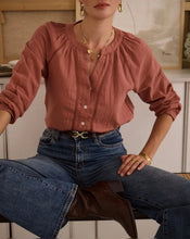 Load image into Gallery viewer, InApril 1986 crochet detail shirt
