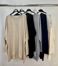 Load image into Gallery viewer, Soft knit dimante jumper
