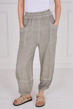 Load image into Gallery viewer, Sugarbabe stonewashed linen barrel leg trouser
