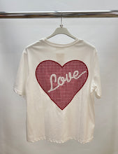 Load image into Gallery viewer, Love gingham check t-shirt
