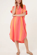 Load image into Gallery viewer, Aztec cheesecloth cotton dress
