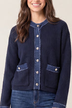 Load image into Gallery viewer, Denim detail jumper
