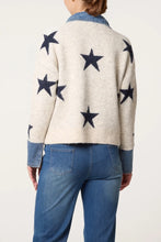 Load image into Gallery viewer, Star denim jumper
