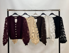Load image into Gallery viewer, Mooccii lace sleeve cardigan

