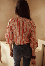 Load image into Gallery viewer, InApril 1986 stripe floral shirt
