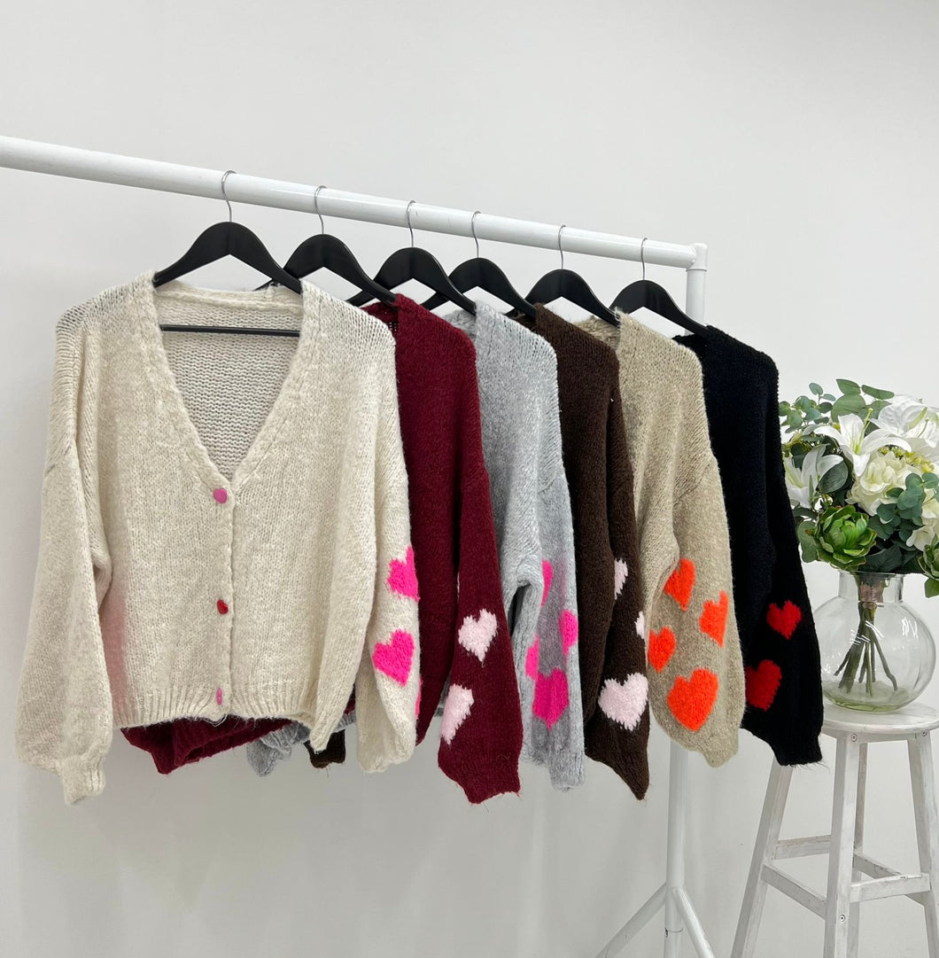 Heart cardigan