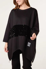 Load image into Gallery viewer, Sequin panel sweatshirt
