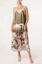 Load image into Gallery viewer, Satin landscape dress
