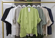 Load image into Gallery viewer, Plain linen blazer

