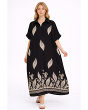 Load image into Gallery viewer, Embroidered flower tunic dress
