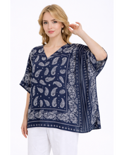 Load image into Gallery viewer, Paisley print kaftan top
