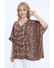 Load image into Gallery viewer, Paisley print kaftan top
