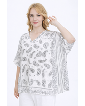 Load image into Gallery viewer, Paisley print kaftan top
