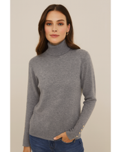 Load image into Gallery viewer, Soft knit high neck jumper
