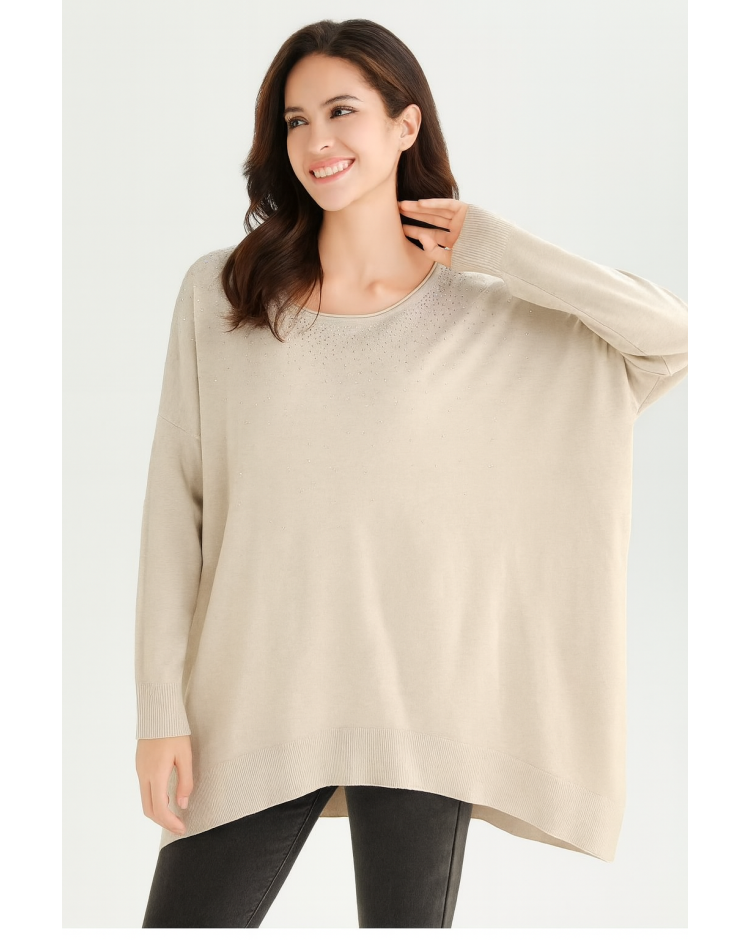 Soft knit dimante jumper