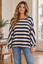 Load image into Gallery viewer, Cotton stripe sweatshirt
