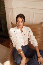 Load image into Gallery viewer, InApril 1986 cheesecloth cotton embroidered shirt
