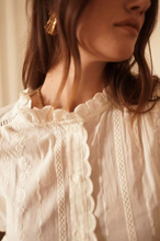 Load image into Gallery viewer, InApril 1986 cotton embroidered shirt
