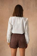 Load image into Gallery viewer, Kilky cotton blue pinstripe shirt
