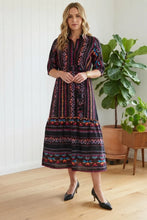 Load image into Gallery viewer, Stella Morgan aztec cotton dress
