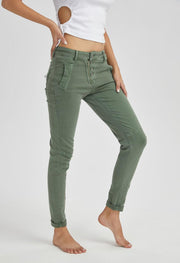 Melly four button jeans